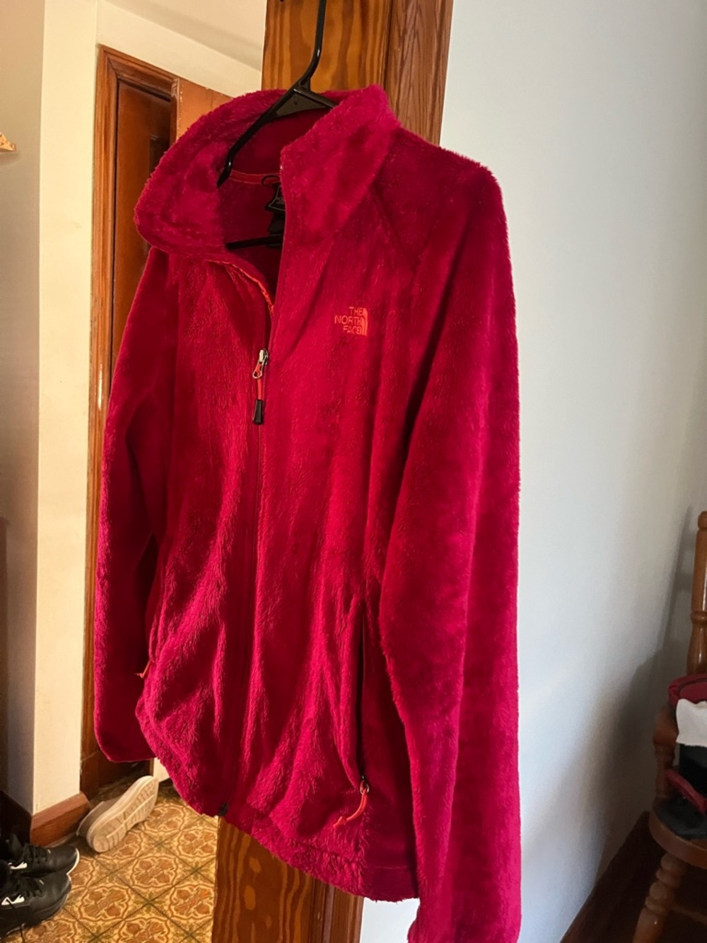 The North Face Women's Plush Hooded Teddy Jacket - Bright Pink